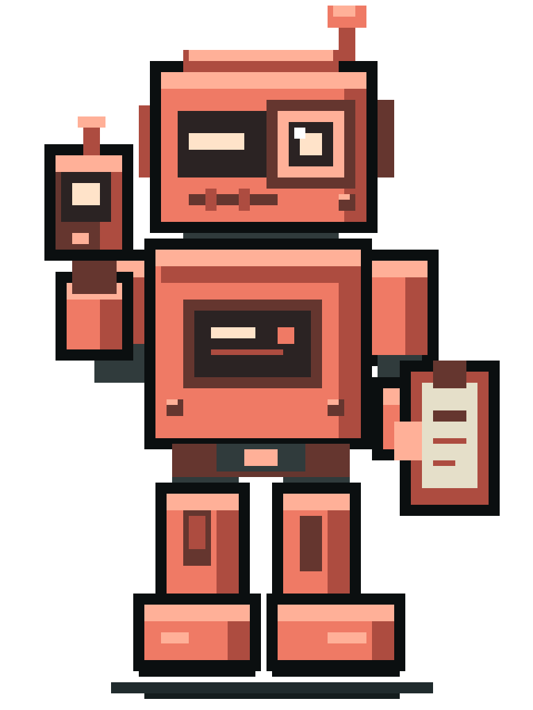 Scout, the Workgang research pixel robot